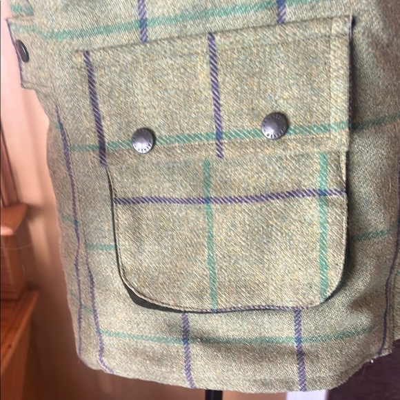 Walker and hawkes wool hunting walking green derby gilet womens size 10 - Picture 3 of 9